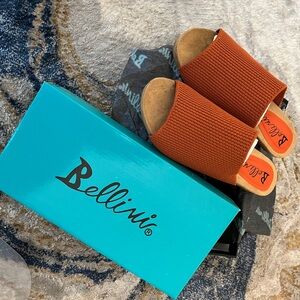 Bellini Rust Slide Sandals
